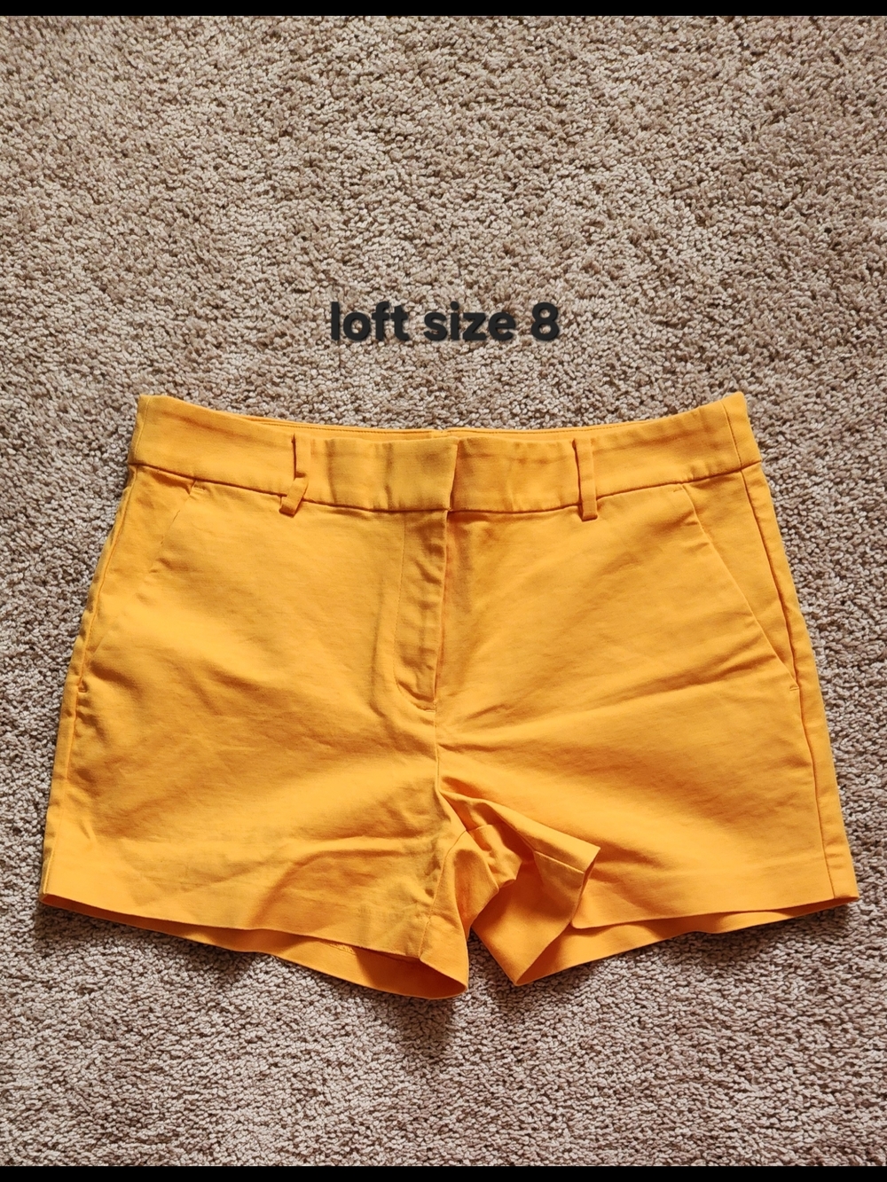 LOFT Bright Yellow Women's Chino Shorts